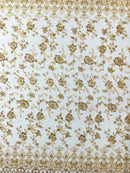 Modern Luxury Beaded Fabric 54” Wide
