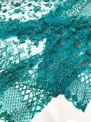 Modern Luxury Beaded Fabric 54” Wide