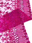 Modern Luxury Beaded Fabric 54” Wide