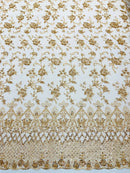 Modern Luxury Beaded Fabric 54” Wide