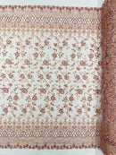 Modern Luxury Beaded Fabric 54” Wide