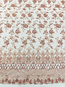 Modern Luxury Beaded Fabric 54” Wide