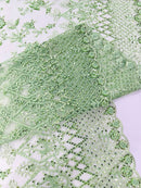 Modern Luxury Beaded Fabric 54” Wide