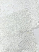 Modern Luxury Beaded Fabric 54” Wide
