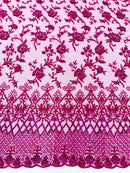 Modern Luxury Beaded Fabric 54” Wide