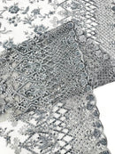 Modern Luxury Beaded Fabric 54” Wide