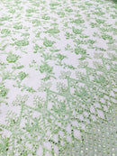 Modern Luxury Beaded Fabric 54” Wide