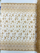 Modern Luxury Beaded Fabric 54” Wide