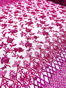 Modern Luxury Beaded Fabric 54” Wide