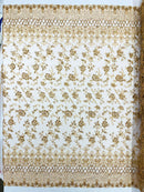 Modern Luxury Beaded Fabric 54” Wide