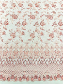 Modern Luxury Beaded Fabric 54” Wide