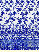 Modern Luxury Beaded Fabric 54” Wide