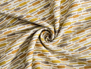 Mustard Striped Upholstery Fabric - Outdoor & Indoor