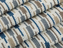 Navy Blue Striped Upholstery Fabric - Outdoor & Indoor