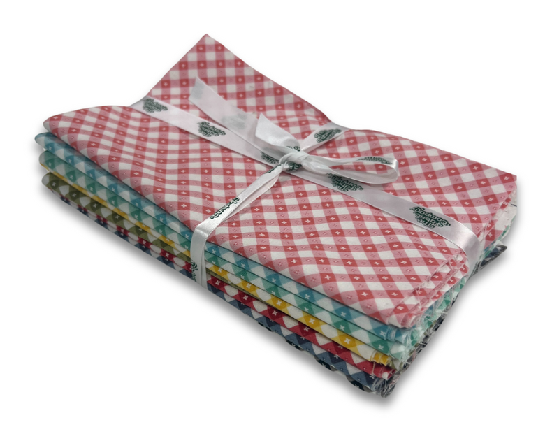 Gingham Picnic - Poppie Cotton - Half Yard Bundle - 10 pack