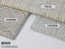 Ivory Geometric Upholstery Fabric – Textured & Soft