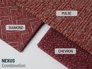 Red Chevron Upholstery Fabric - Textured & Durable