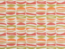Orange Geometric Upholstery Fabric - Outdoor & Indoor