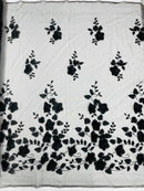 Orquidia 3d floral design lace 54" Wide| New Creations Fabric & Foam Inc.