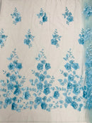 Orquidia 3d floral design lace 54" Wide| New Creations Fabric & Foam Inc.