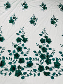 Orquidia 3d floral design lace 54" Wide| New Creations Fabric & Foam Inc.