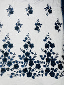 Orquidia 3d floral design lace 54" Wide| New Creations Fabric & Foam Inc.