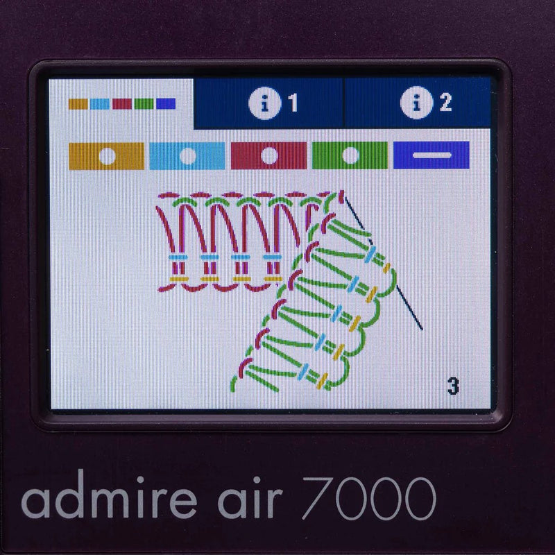 PFAFF® admire™ air 7000 Purple Coverlock Machine