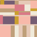 American Bold - Pink and Purple Oak Park - Cotton 44/45" Fabric Per Yard