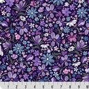 Purple Whispering Blooms Mystical Quilting Cuddle Fabric Per Yard