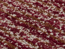 Red Textured Upholstery Fabric - Woven & Striped