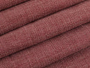 Red Linen Look Upholstery Fabric - Woven & Heavy
