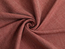 Red Linen Look Upholstery Fabric - Woven & Heavy