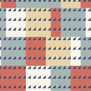 American Bold - Red and Navy Imperial - Cotton 44/45" Fabric Per Yard