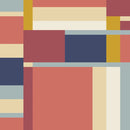 American Bold - Red and Navy Oak Park - Cotton 44/45" Fabric Per Yard
