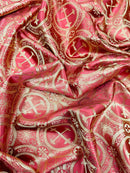 Religious Cross Jacquard Satin 58" Wide| New Creations Fabric & Foam Inc.
