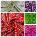 Religious Cross Jacquard Satin 58" Wide| New Creations Fabric & Foam Inc.
