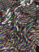 Reversible Color Changing Sequin Fabric| 54" Wide| Stretch Polyester Spandex.