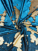 Reversible Color Changing Sequin Fabric| 54" Wide| Stretch Polyester Spandex.