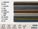Gray Boucle Upholstery Fabric - Cozy & Textured