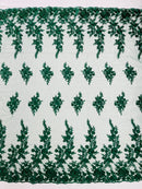 Rose Floral Beaded Lace 50" Wide | New Creation Fabric & Foam Inc.