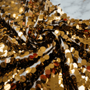 Round Sequin Fabric by the Yard 54” Wide – Shiny Sequin Mesh Fabric for Dresses, Costumes, Backdrops & Event Decor