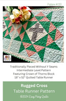 Rugged Cross Table Runner Pattern - Paper Print Version
