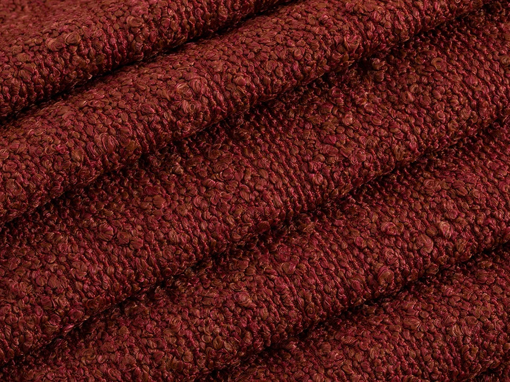 Rust Boucle Upholstery Fabric - Textured & Chic