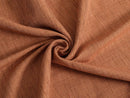 Rust Orange Linen Look Upholstery Fabric - Woven & Heavy