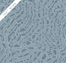 Blue Seashell Serenade Cotton Wideback Fabric per yard