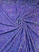 All-Over 5mm Shiny Sequins Stretch Velvet 54" Wide| New Creations Fabric & Foam Inc.