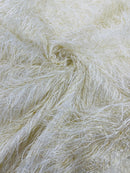 Shaggy Jacquard Faux Ostrich Eye Lash 54" Wide| New Creations Fabric & Foam Inc.