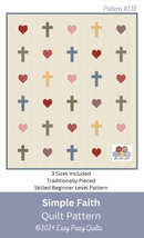 Simple Faith Quilt Pattern - Paper Print Version