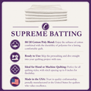 Choice Supreme Batting - 80/20 Cotton/Poly Blend
