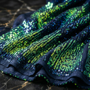 Sword Sequin - 54” Wide – Iridescent Flip Sequin Stretch Fabric